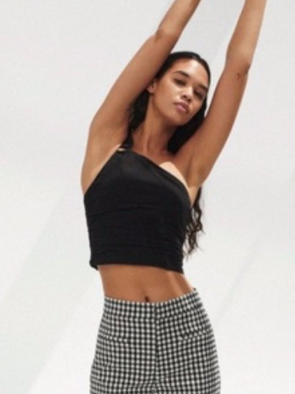 NWT ZARA | One Shoulder Linen Crop Tank Top | Sz. S